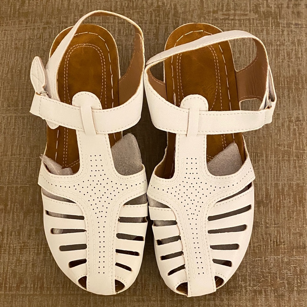 White Strappy Sandals